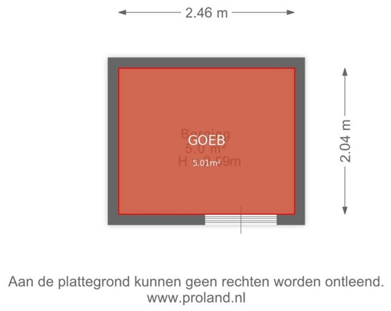 Floorplan - Galileistate 165, 2041 BS Zandvoort